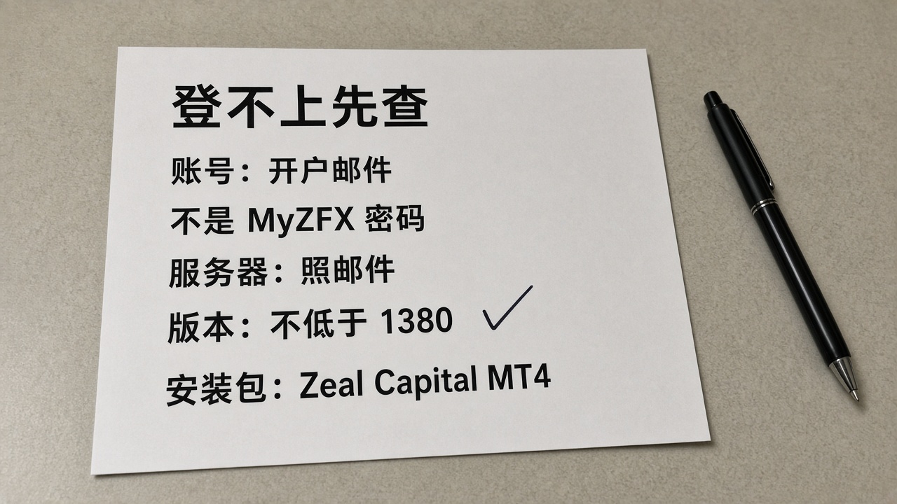 ZFX MT4怎么下载安装和登录？账户连接与常见故障排查